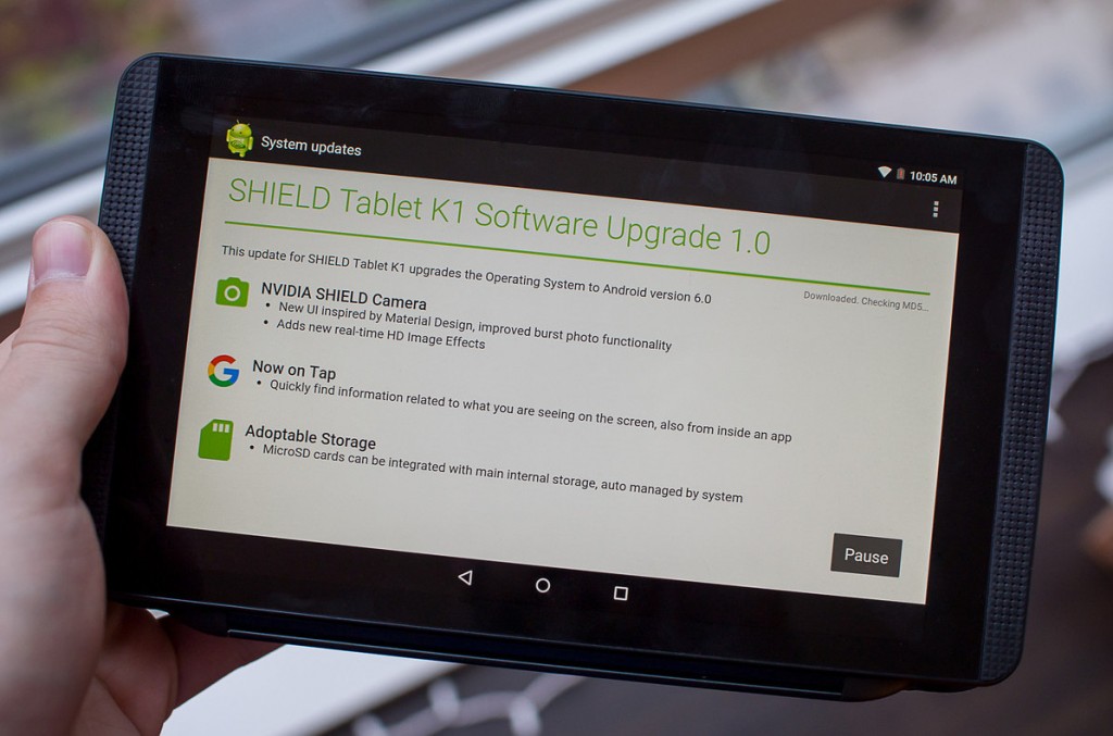 Nvidia Shield Tablet K1 starts getting Android marshmallows