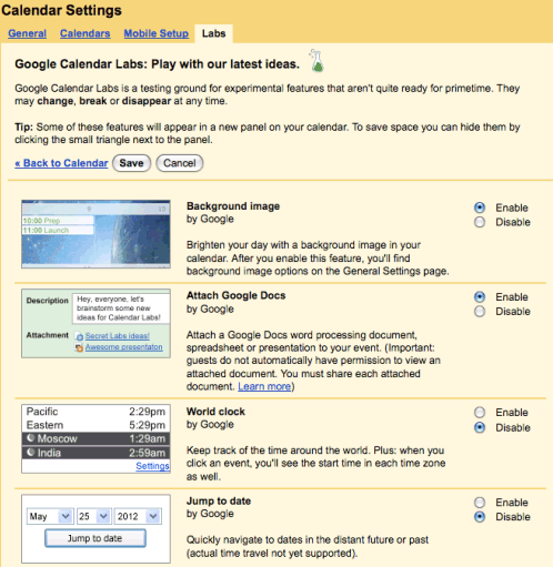 google-calendar-labs