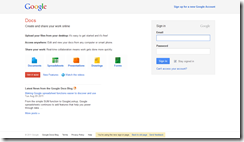 Google Docs New Login