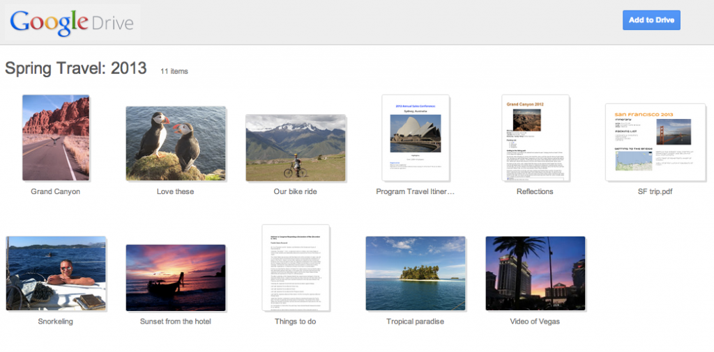 Folder Landing Page screenshot