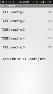 TOEFL Reading