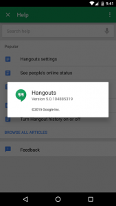 تحديث تطبيق Hangouts يجلب مع بعض التعديلات الثانوية