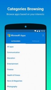 Microsoft Apps على أندرويد للمساعدة بالعثور وتحميل تطبيقات مايكروسوفت