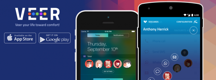 تطبيق Veer contacts widget للوصول السريع لكافة جهات الاتصال