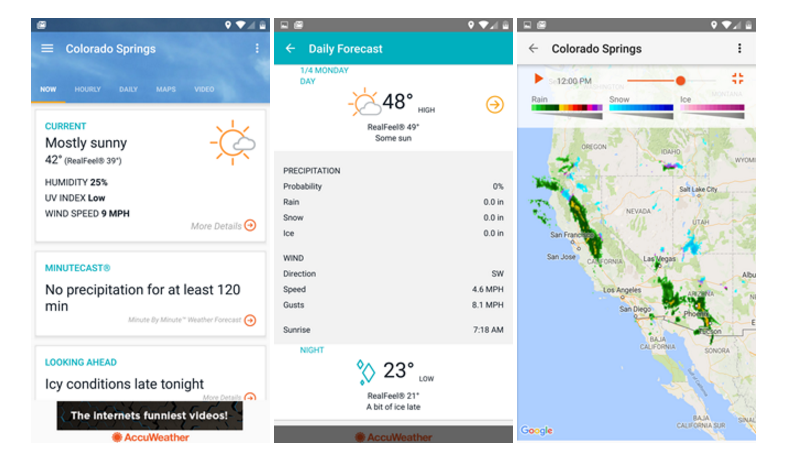 تحديث تطبيق الطقس AccuWeather على أندرويد يُجلب تصميم وواجهة جديدة