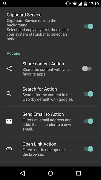 Clipboard Actions