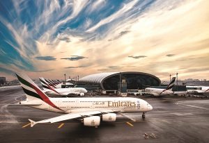 Emirates-Airbus-A380s-in-Dubai-Airport