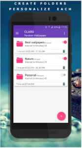 تطبيق CLARO لجعل خلفية شاشة جهازك الأندرويد تتغير مع مرور الوقت