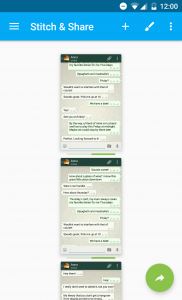 تطبيق Stitch & Share على اندرويد لأخذ لقطات من الشاشة وتجميعها عموديًا