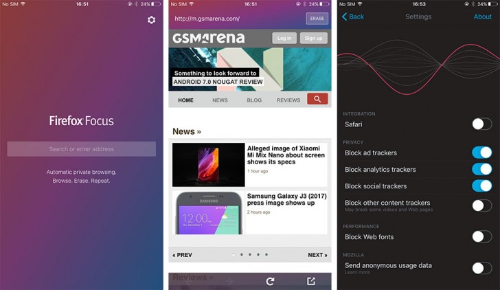 تحديث متصفّح Firefox Focus ليدعم ملء الشاشة وخيار التحميل