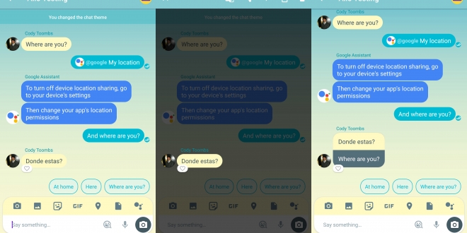 Google Allo يدعم الآن ترجمة المحادثات داخل التطبيق