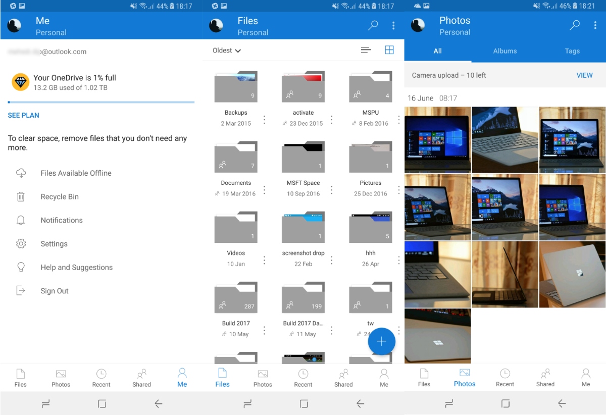 مايكروسوفت تختبر واجهة جديدة لتطبيقها OneDrive على أندرويد