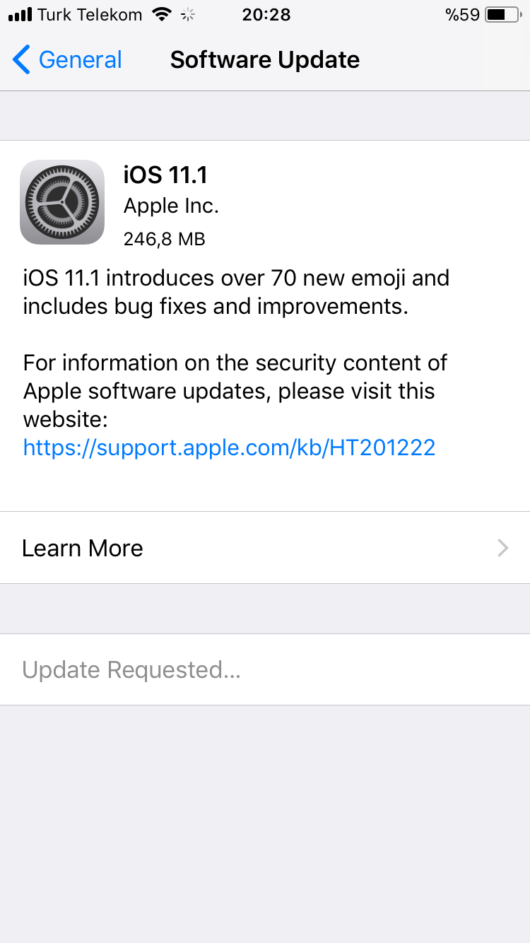 آبل iOS 11.1