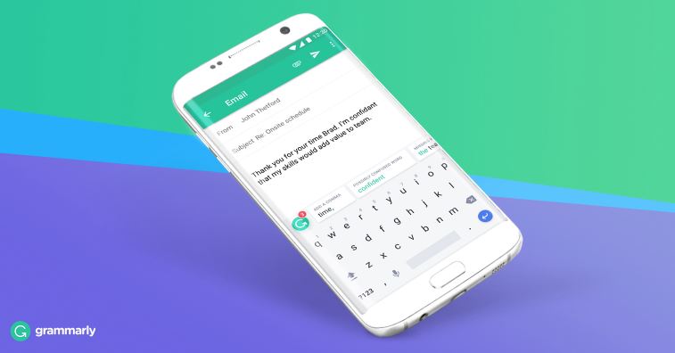 لوحة مفاتيح Grammarly متاح الآن على أندرويد