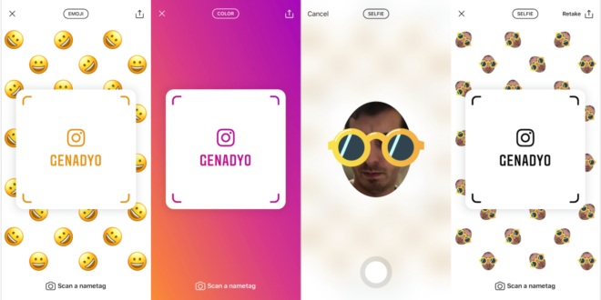 إنستقرام تُطلق خاصية Nametags الشبيهة بـ Snapcodes