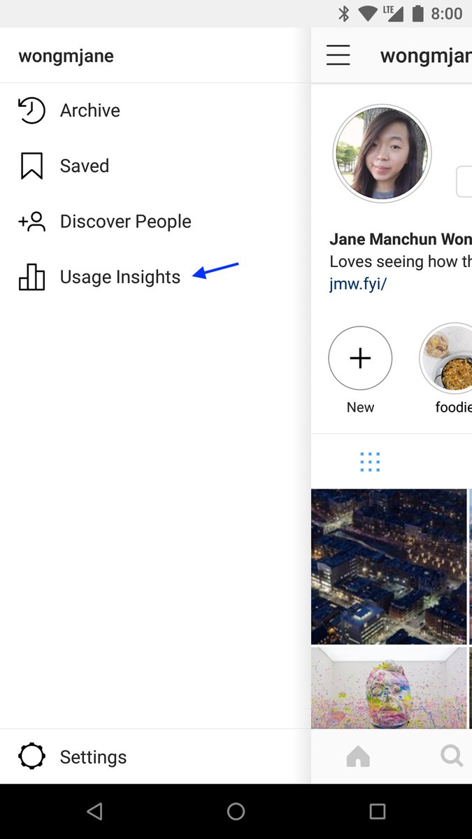 instagram Usage Insights