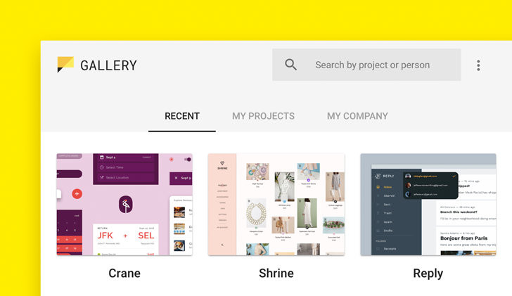 تطبيق Material Gallery من قوقل لمساعدة المصممين على تنظيم مشاريعهم