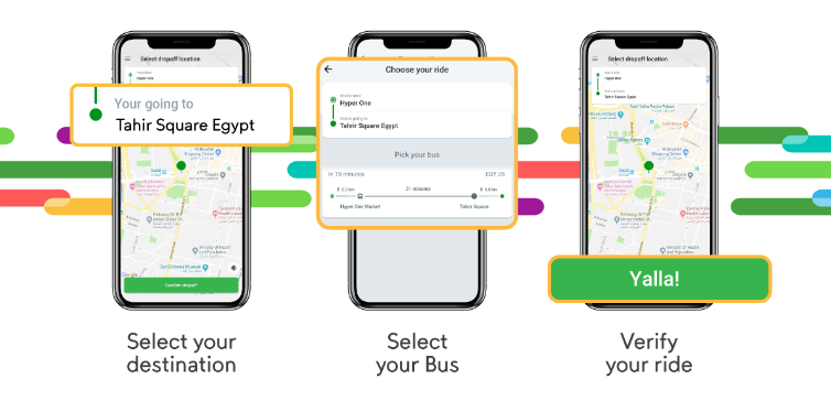 كريم تطلق خدمة النقل العام بالحافلات في مصر