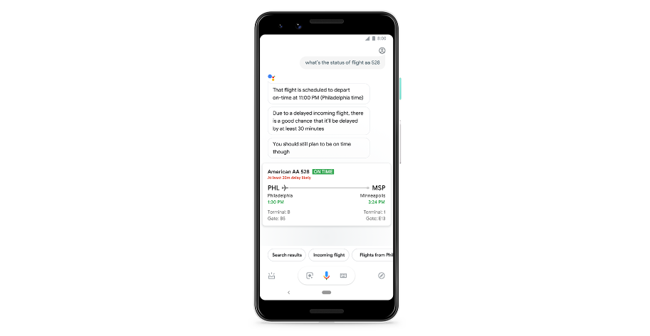 مساعد قوقل سيبدأ تنبيه المستخدمين حول تأخر رحلات الطيران