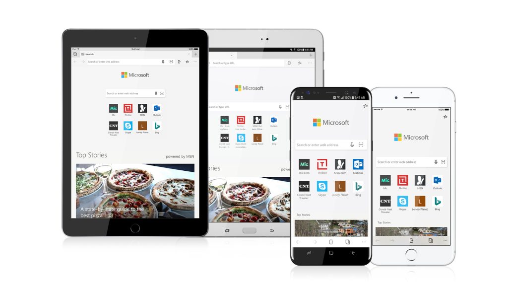 The Microsoft Edge browser on Android now supports reading aloud.