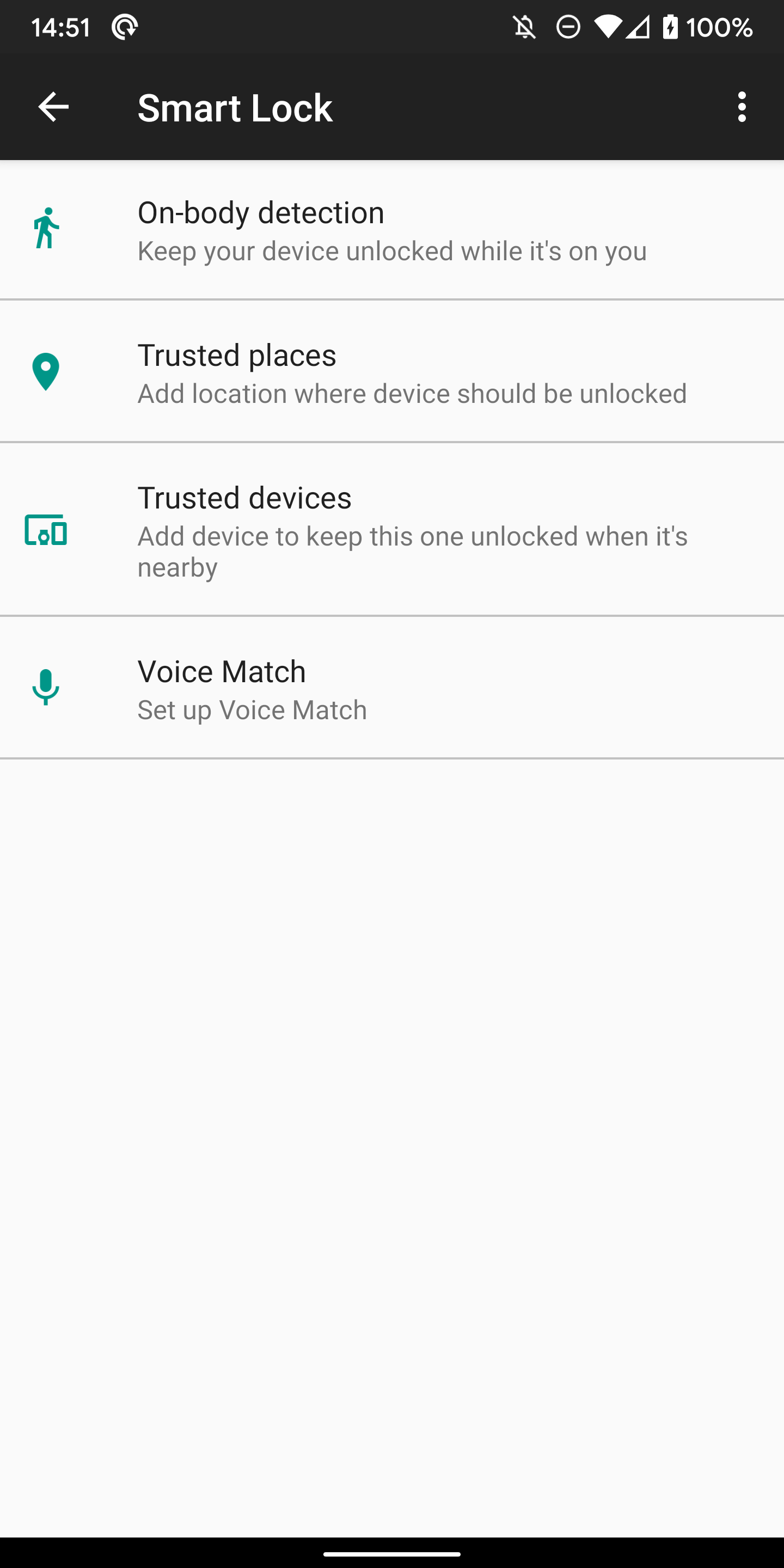 Delete the trusted face feature in the Smart Lock setting for Android devices