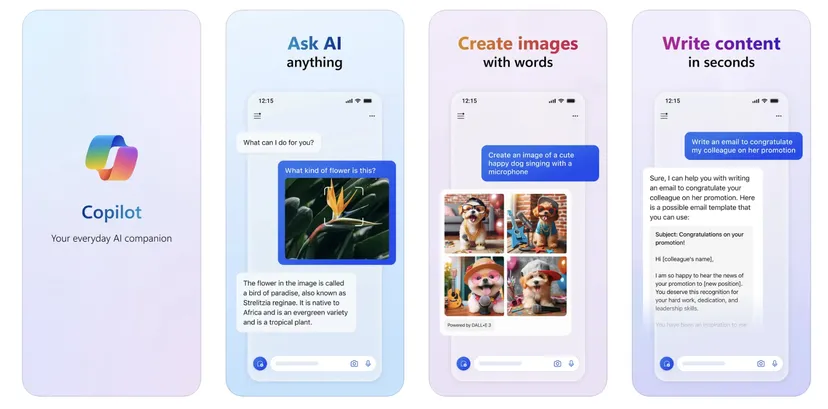 مايكروسوفت تُطلق Copilot على آيفون وآيباد 1