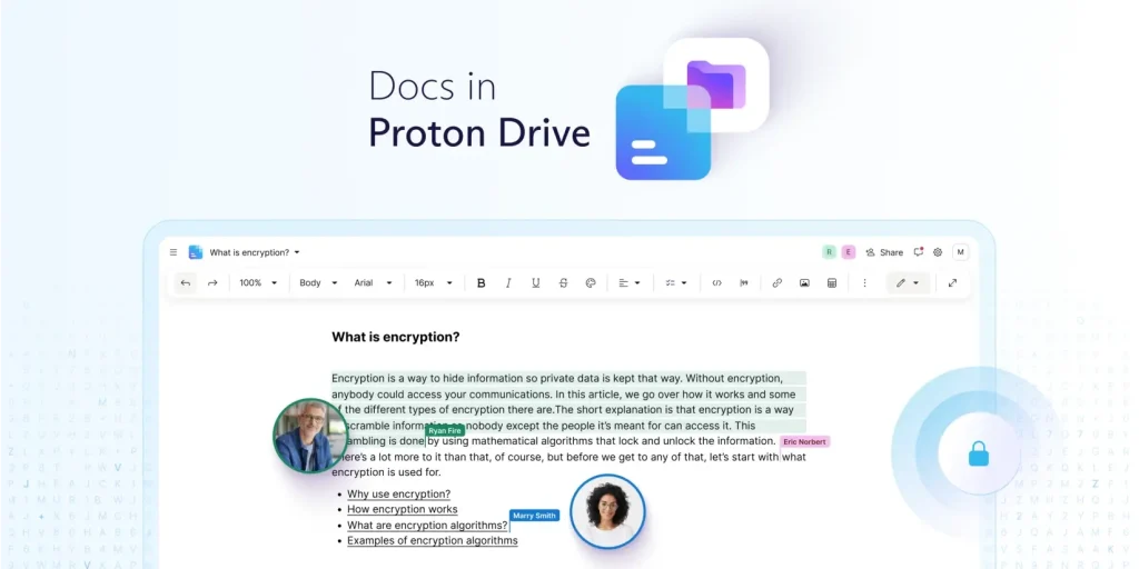 Proton Docs: خدمة آمنة لحماية خصوصية المستخدمين